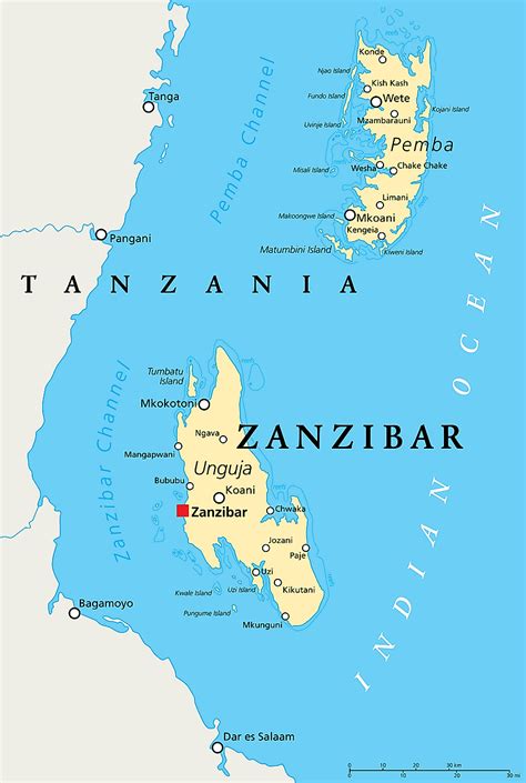 zanzibar map world